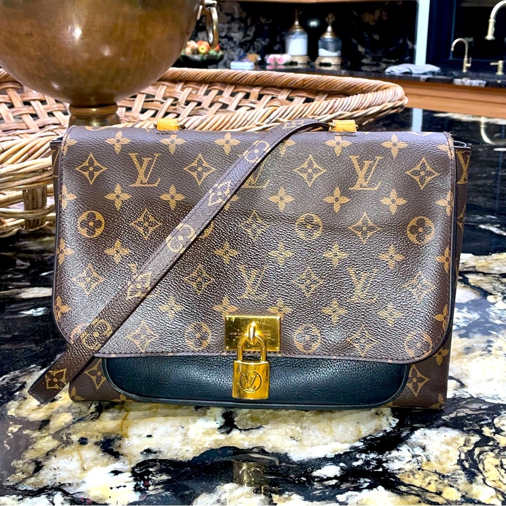 Louis Vuitton Marignan Monogram with Black Accents Authentic